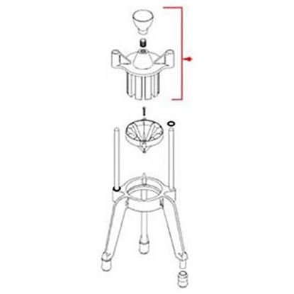 Picture of Head (6 Section, W/Knob)  for Vollrath/Idea-Medalie Part# 316