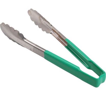 Tong Green/Ss 9.5 In Scallop Grip for Vollrath/Idea-Medalie Part# VOL4780970