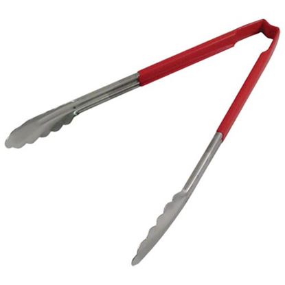 Picture of Tong Red/Ss 12 In Scallop Grip for Vollrath/Idea-Medalie Part# 4781240