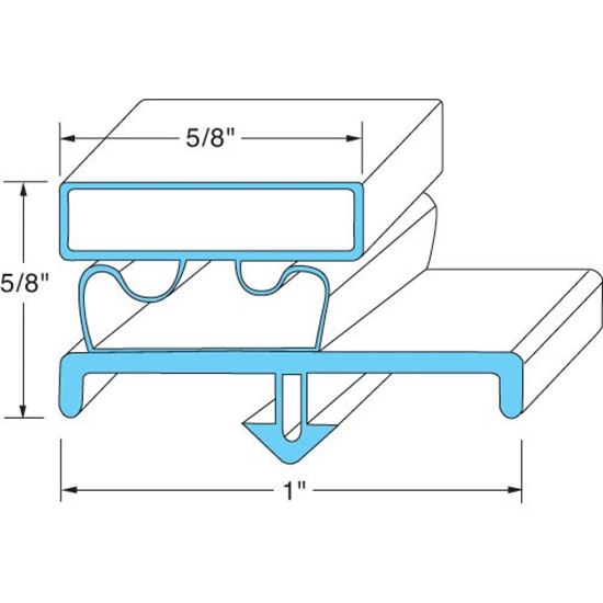 Picture of Door Gasket  for Beverage Air Part# 703-988C01