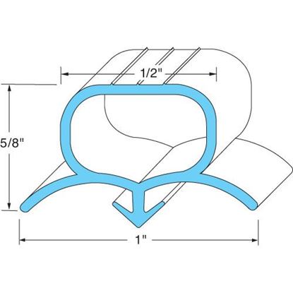 Picture of Door End Gasket  for Beverage Air Part# 712-025D01