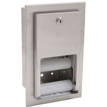 Picture of Dispenser,Tissue , Recessed,S/S for Bradley Part# 5412