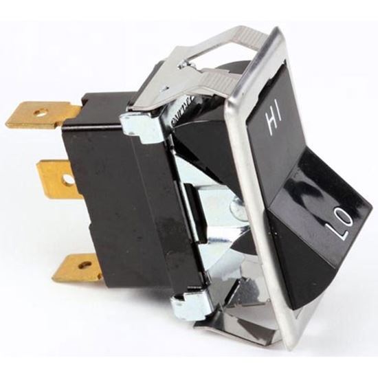 Picture of Black Rocker Spdt Switch  for Blodgett Part# BL17857
