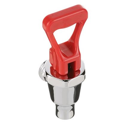 Picture of Chrome Faucet, Red Hndl  for Bunn Part# 7094.01