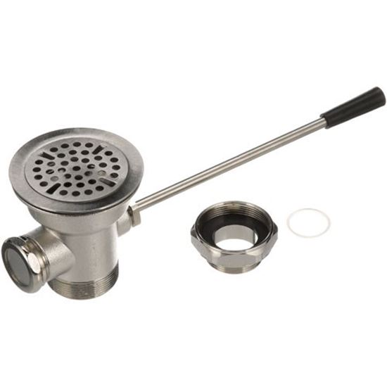 Picture of Waste Drain - 3" Sink Opening, Lever for Standard Keil Part# 1715-1020-1000