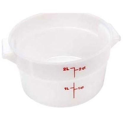 Picture of Container 8-3/16"Rd,2 Qt ,Wht for Cambro Part# CAMRFS2148
