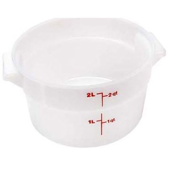 Picture of Container 8-3/16"Rd,2 Qt ,Wht for Cambro Part# CAMRFS2148