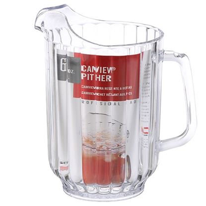 Picture of Pitcher 60 Oz Plst-135 Fluted/Clear for Cambro Part# P600CW-135