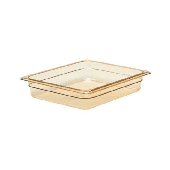 Picture of 1/2 Sz 2.5" Food Pan Amber High Heat for Cambro Part# 22HP772