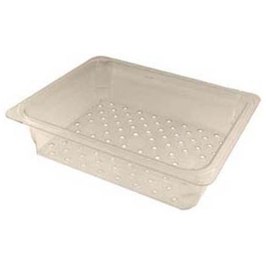 Picture of Colander Food Pan 1/2X3 Clear for Cambro Part# 23CLRCW135