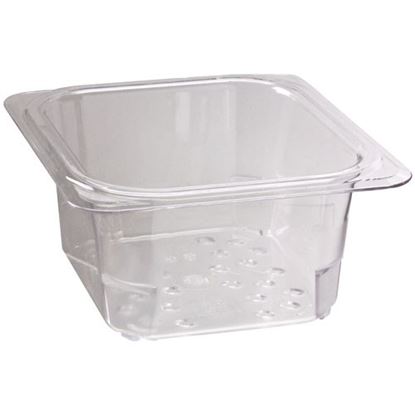Picture of Colander Food Pan 1/6X3 Clear for Cambro Part# CAM63CLRCW135