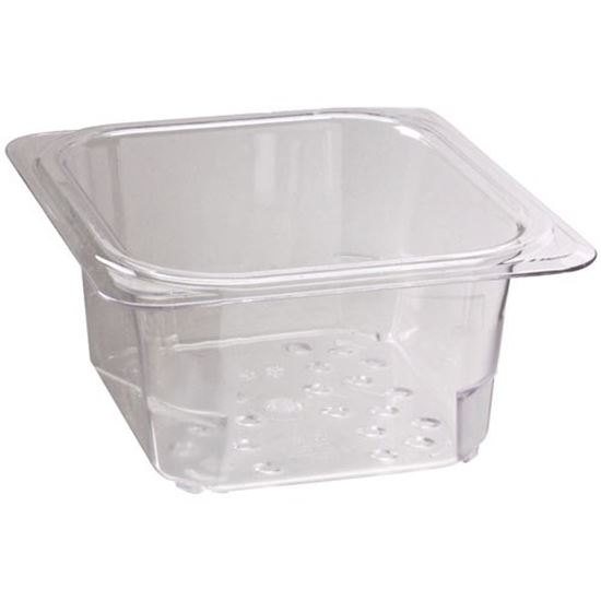 Picture of Colander Food Pan 1/6X3 Clear for Cambro Part# CAM63CLRCW135