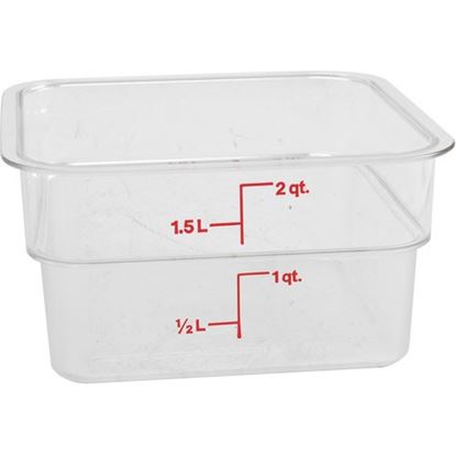 Picture of Container Sq Clear 2Qt  for Cambro Part# CAM2SFSCW135