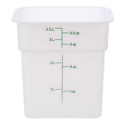 Picture of Container Sq 4Qt -148 Poly/White for Cambro Part# CAM4SFSP148