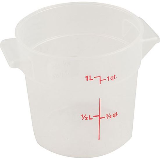 Picture of Container-Soft Rd 1 Qt Semi-Clr for Cambro Part# CAMRFS1PP190