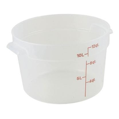 Picture of 12Qt Round Container-190 Semi-Clr for Cambro Part# RFS12PP-190