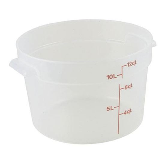Picture of 12Qt Round Container-190 Semi-Clr for Cambro Part# RFS12PP-190