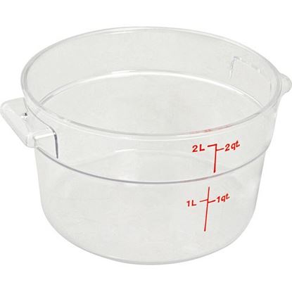 Picture of Container Clear Rd 2Qt  for Cambro Part# RFSCW2-135