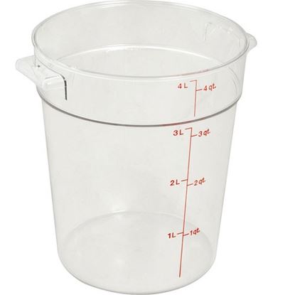 Picture of Container Clear Rd 4Qt  for Cambro Part# RFSCW4-135