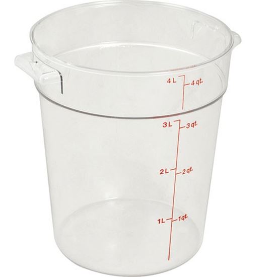 Picture of Container Clear Rd 4Qt  for Cambro Part# RFSCW4-135