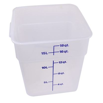 Picture of Container Sq 18Qt Semi-Clr for Cambro Part# 18SFSPP