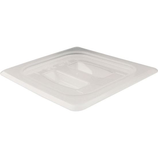 Picture of Cover 1/6 Size Solid Semi-Clear Plastic for Cambro Part# CAM60PPCH190