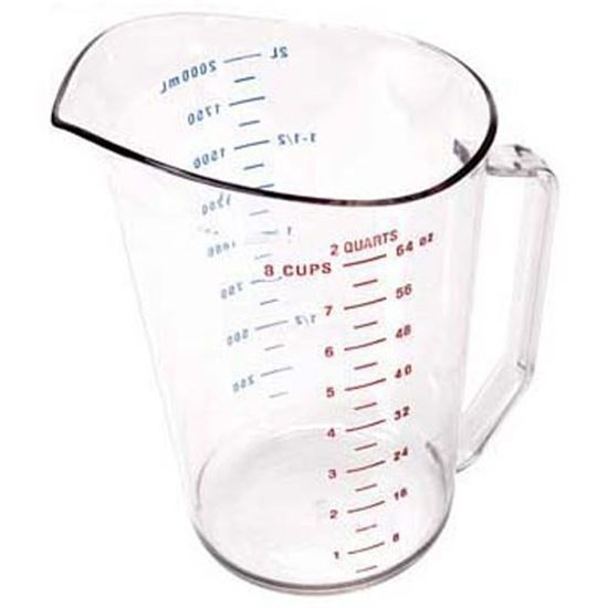 Picture of 2 Qt Measuring Cup-135 Clear for Cambro Part# 200MCCW-135