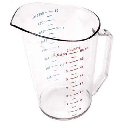 Picture of 2 Qt Measuring Cup-135 Clear for Cambro Part# CAM200MCCW135