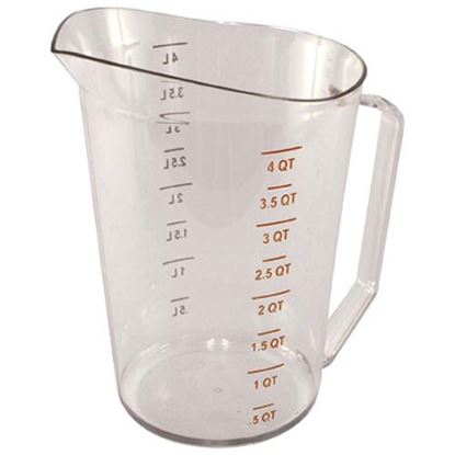 Picture of 4 Qt Measuring Cup-135 Clear for Cambro Part# 400MCCW-135
