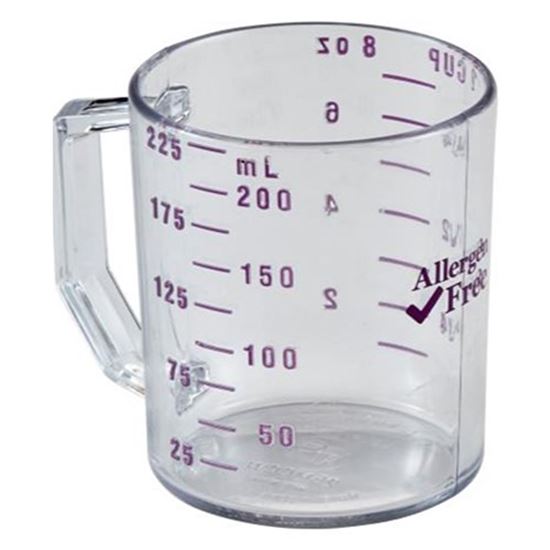 Picture of 1 Cup Measuring Cup Allergen-Free for Cambro Part# CAM25MCCW441