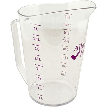 Picture of 4 Qt Measuring Cup Allergen-Free for Cambro Part# 400MCCW-441