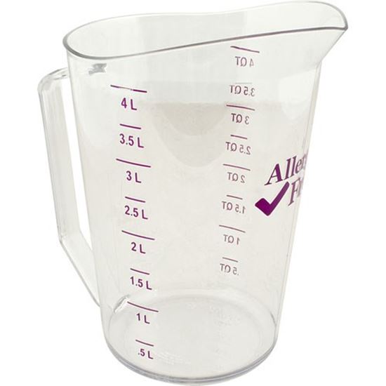 Picture of 4 Qt Measuring Cup Allergen-Free for Cambro Part# 400MCCW441