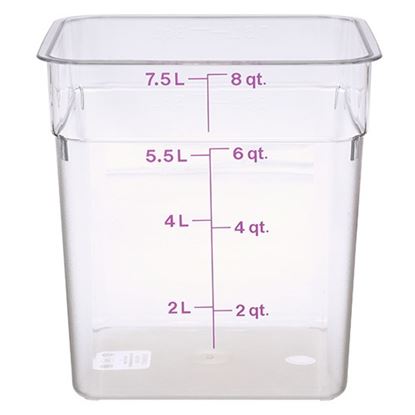 Picture of 8 Qt Camsquare Container Allergen-Free Storage for Cambro Part# 8SFSCW-441
