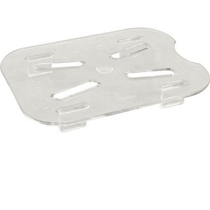 1/8 Food Pan Drain Shelf Camwear, Clear, Nsf for Cambro Part# CAM80CWD135
