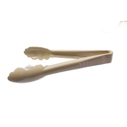 Picture of 9" Beige Plastic Tongs Ser. En for Carlisle Foodservice Part# 4609-06