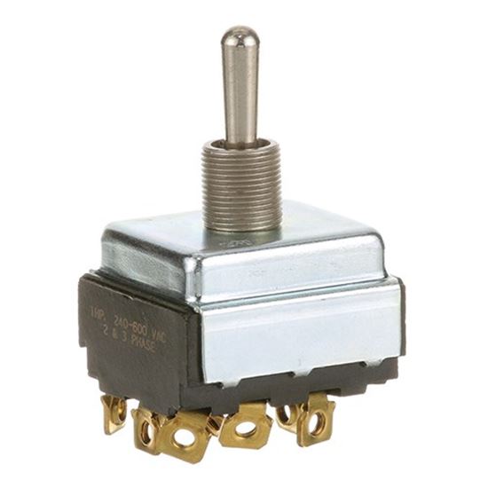 Picture of Toggle Switch 1/2 3Pdt, Ctr-Off for Cecilware Part# 20185