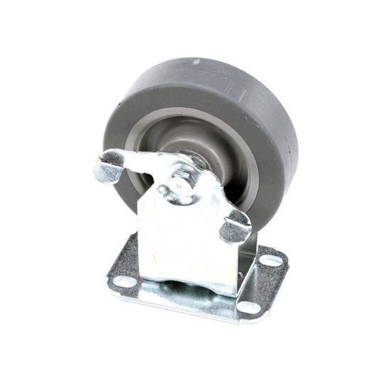 Picture of Caster, 5-In, Rigid  W/Brake, Plate Mount for Giles Part# 40806
