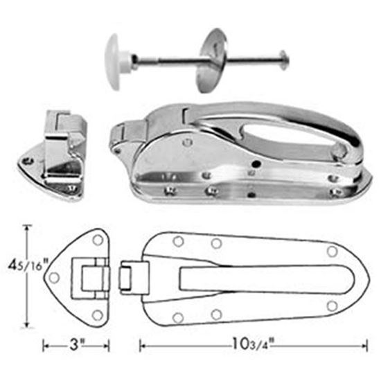 Picture of Latch , Chrome,W/Fl Strike/Ir for Premco Part# 101F