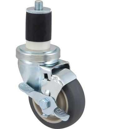 Picture of Caster,Stem , 3-1/2",W/Brk,Gry for AllPoints Part# 1201036