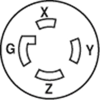 Picture of Receptacle, Locking , L15-30R for AllPoints Part# 2531027