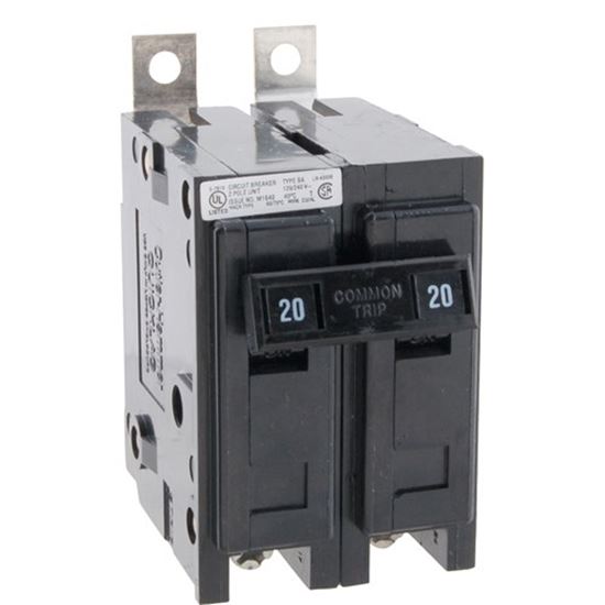 Picture of Breaker,Circuit , 20 Amp,2 Pole for AllPoints Part# 2531411