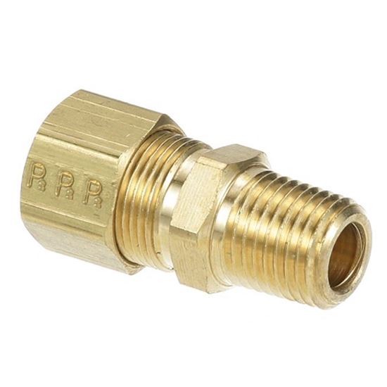 Picture of Male Connector 1/4" Mpt X 7/16" Cc for AllPoints Part# 261405