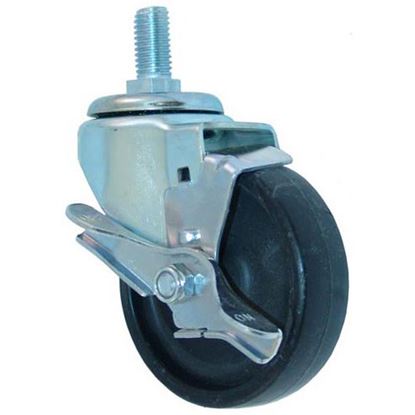 Picture of Caster, Threaded Stem- W/Brake for AllPoints Part# 263306
