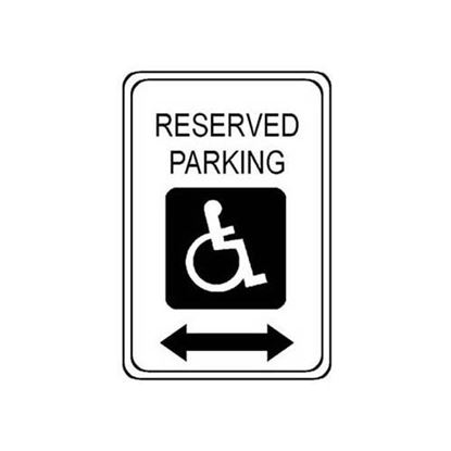 Picture of Sign,Reserved Parking,W/ Arrow for AllPoints Part# 2801211