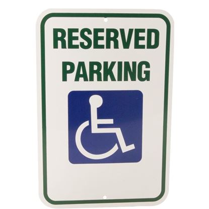 Picture of Sign,Reserved Parking , 12X18 for AllPoints Part# 2801212