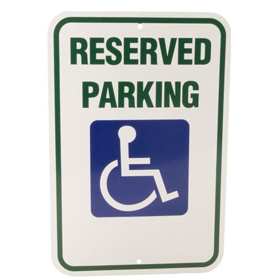 Picture of Sign,Reserved Parking , 12X18 for AllPoints Part# 2801212