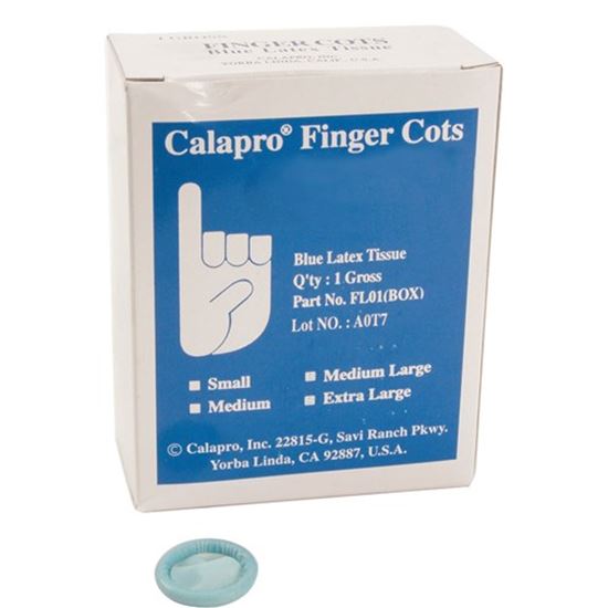 Picture of Fingercots,Blue , Med,144 Count for AllPoints Part# 2801643