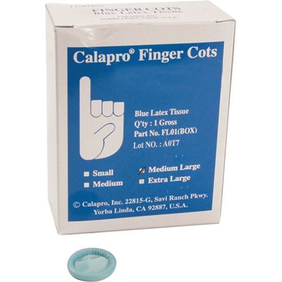 Picture of Fingercots,Blue , Lrg,144 Count for AllPoints Part# 2801644