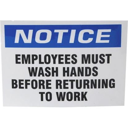 Picture of Label,Must Wash Hands , Pk 10 for AllPoints Part# 2801857