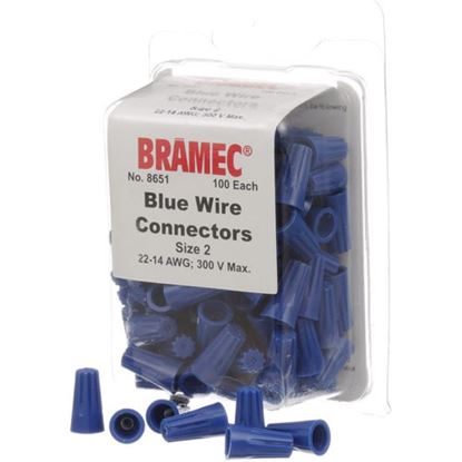 Picture of Nuts, Wire - Blue (100/Pkg) for AllPoints Part# 281633